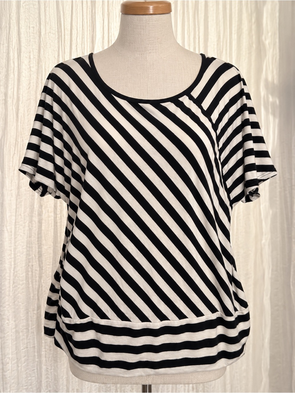 Alyx Black & White Striped Short Sleeve Tee